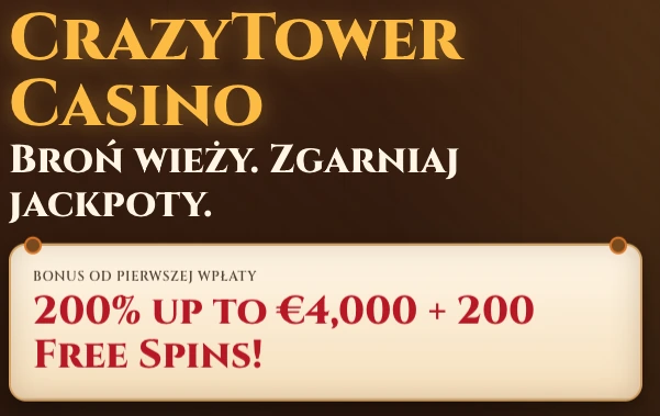 CrazyTower Casino bonus